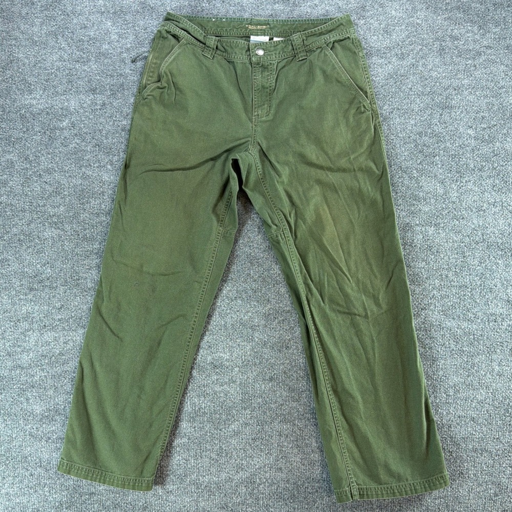 Columbia Omni-Shield Mens 35x30 Olive Green Canvas Outdoor Hiking Pants Gorpcore